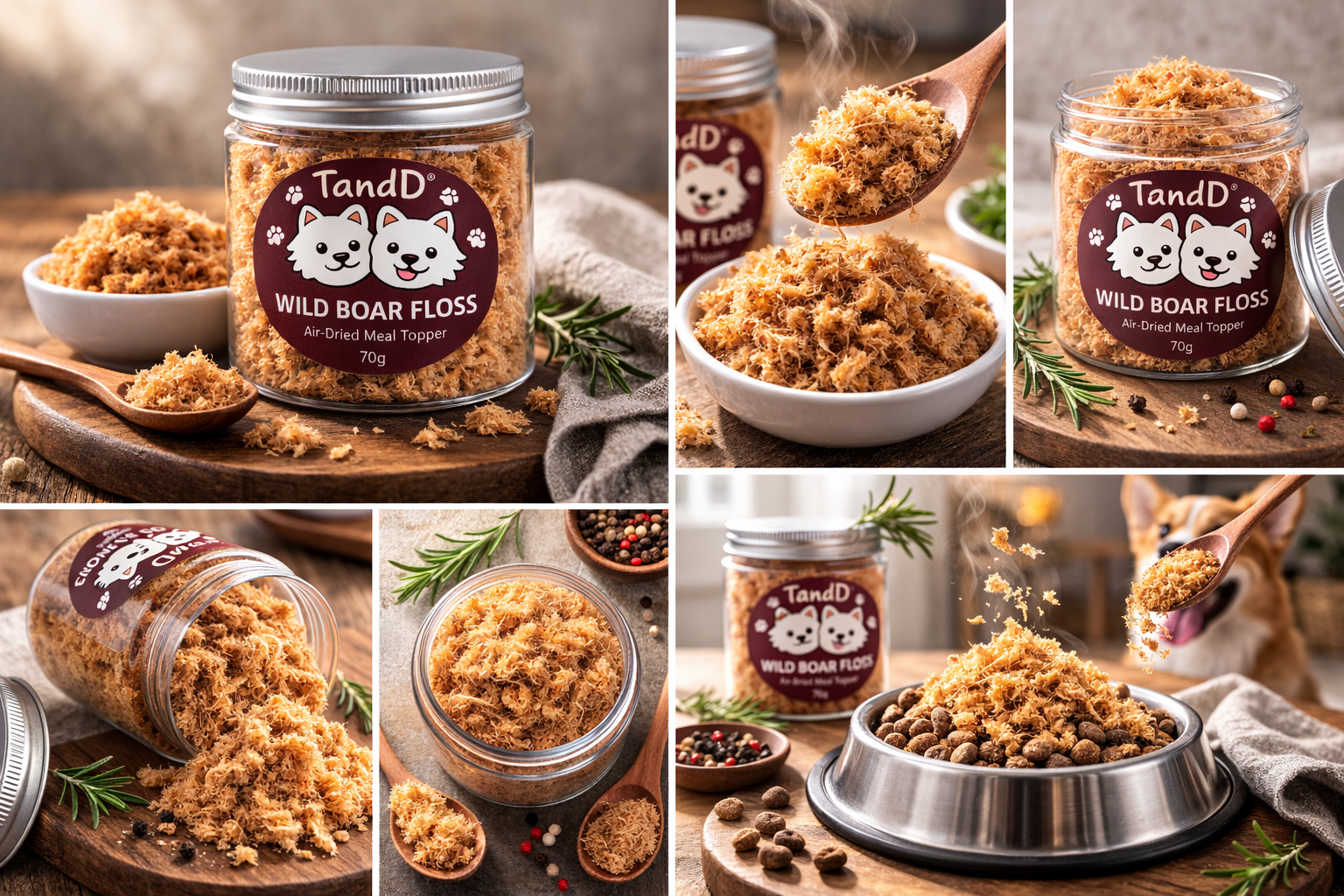 TandD Wild Boar Meal Topper 70g